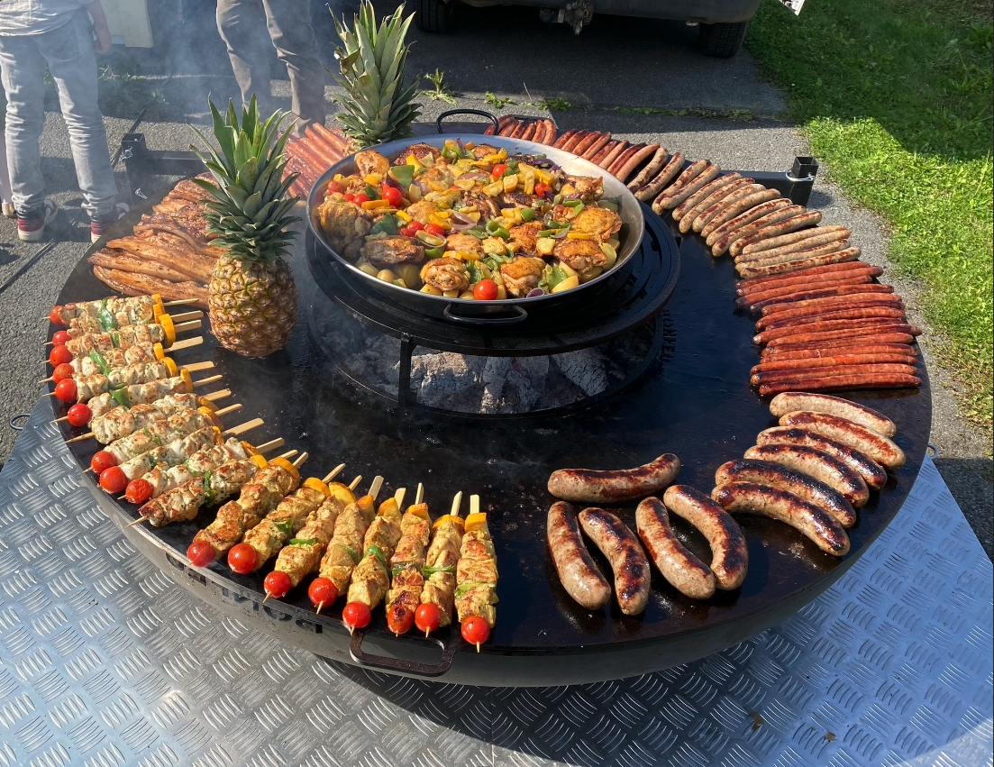 Plancha barbecue au braséro