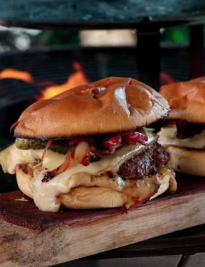 Burger cuit au braséro
